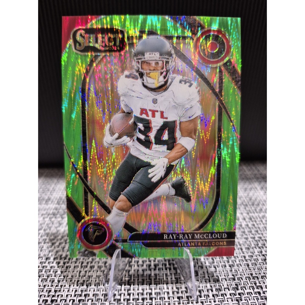 2024 Panini Select Club Level Ray-Ray McCloud #289 Neon Green Shock Prizm /499